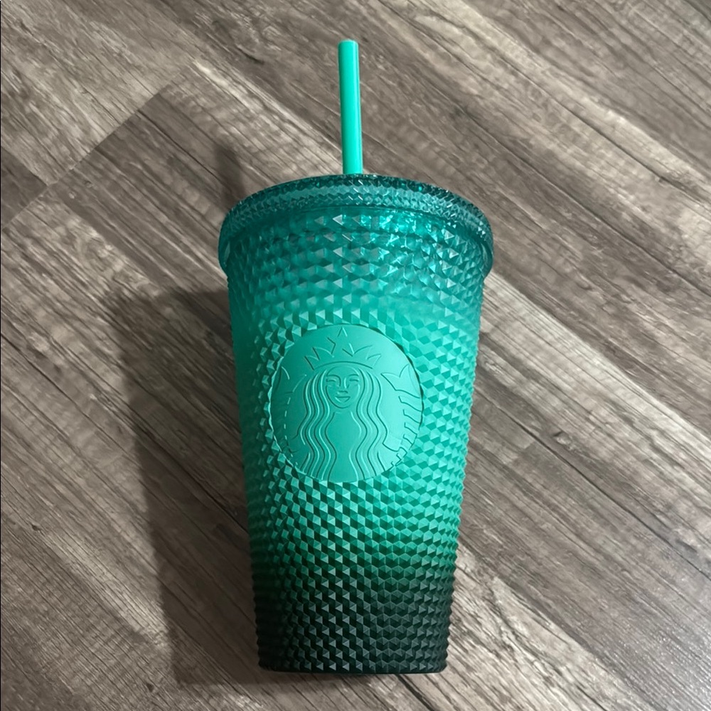 Starbucks Grande Teal Ombre Tumbler with Straw